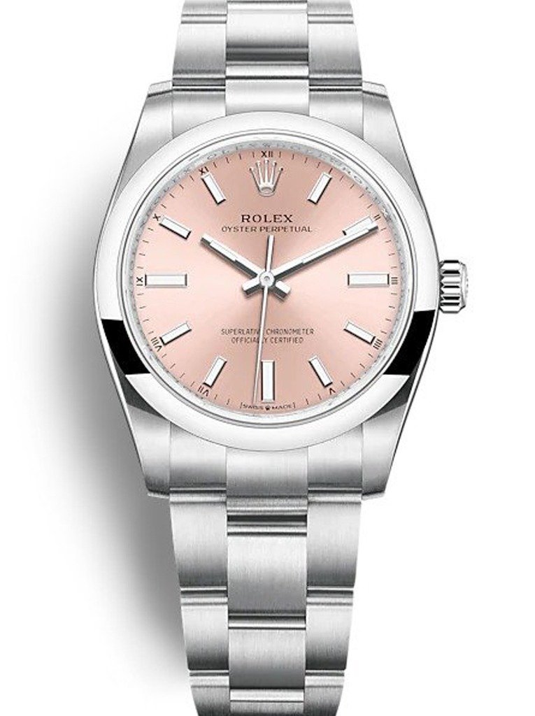Replica Rolex Oyster Perpetual Lady Pink Dial 124200 34 mm
