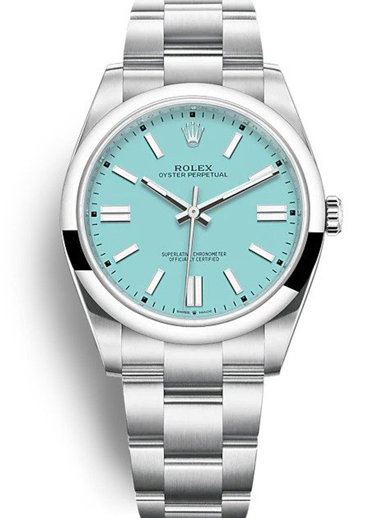 Replica Rolex Oyster Perpetual Tiffany Blue Dial 124300 41 mm