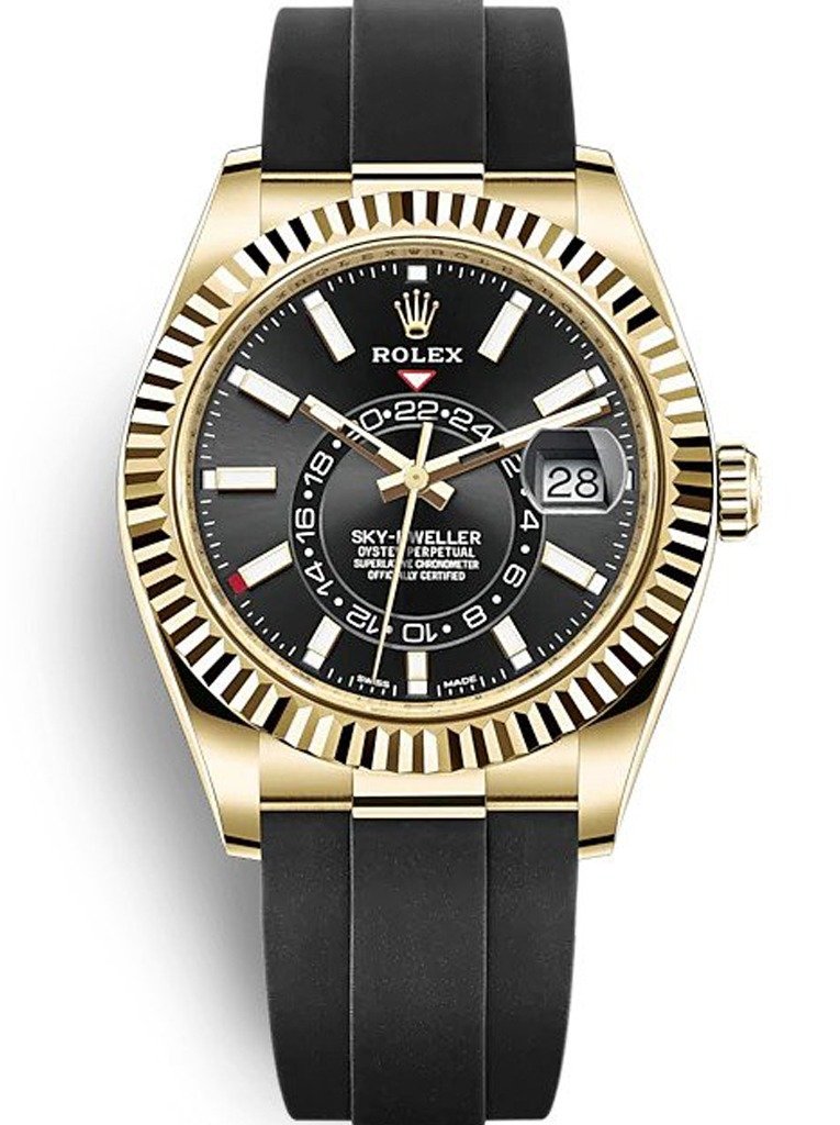 Replica Rolex Sky-Dweller Black Dial 326238