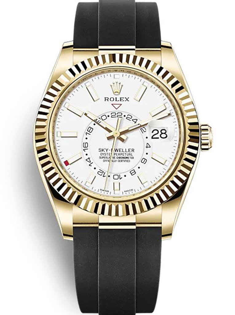 Replica Rolex Sky-Dweller White Dial 326238