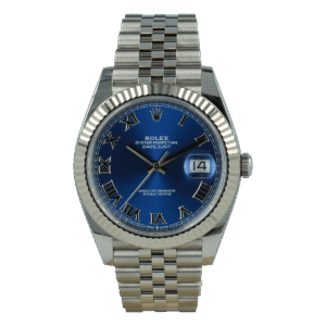 Replica Rolex Datejust Blue Dial 126334 Jubilee Roman Dials 41 mm