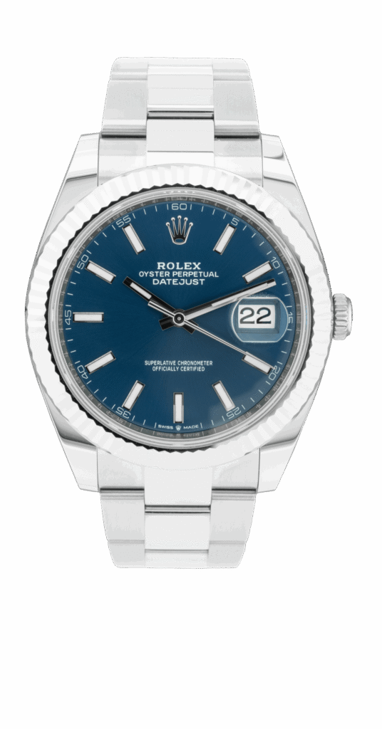 Replica Rolex Datejust Blue Dial 126334 Oyster 41 mm Dial Details