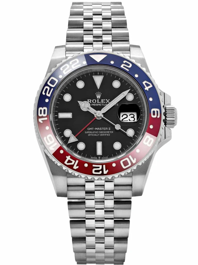 Superclone Rolex GMT-Master II 126710BLRO “Pepsi” Jubilee Dial Details
