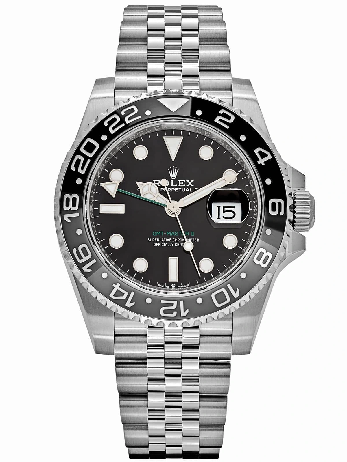 Superclone Rolex GMT-Master II 126710GRNR “Bruce Wayne” Jubilee