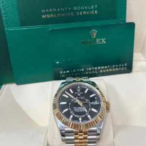 Superclone Rolex Sky-Dweller Bright black Dial 336933 Jubilee