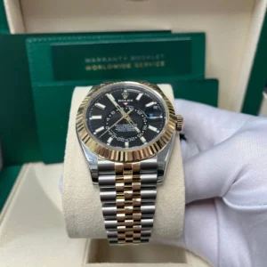 Superclone Rolex Sky-Dweller Bright black Dial 336933 Jubilee
