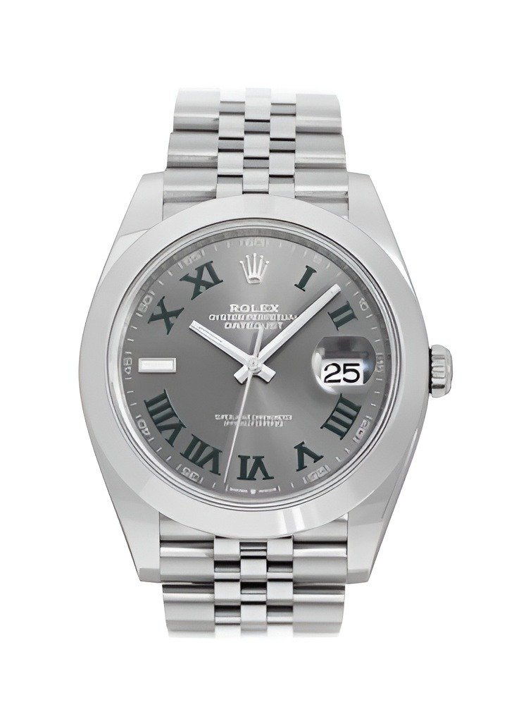 Rolex Datejust Rhodium Dial 126300 “Wimbledon” Jubilee 41 mm