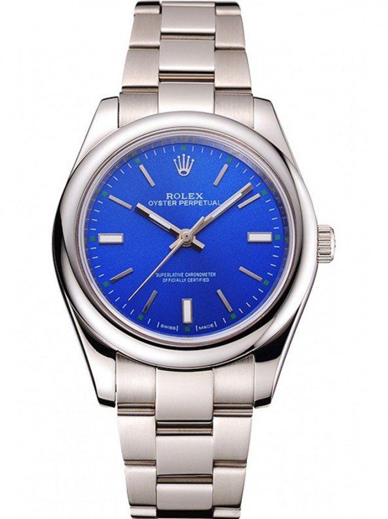 Replica Rolex Oyster Perpetual Date Blue Dial REP016835 41 mm