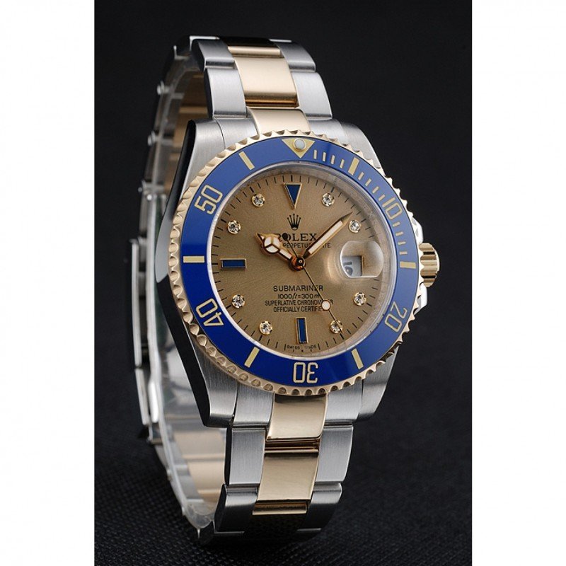 Replica Rolex Submariner Gold Dial rl55 Case Profile
