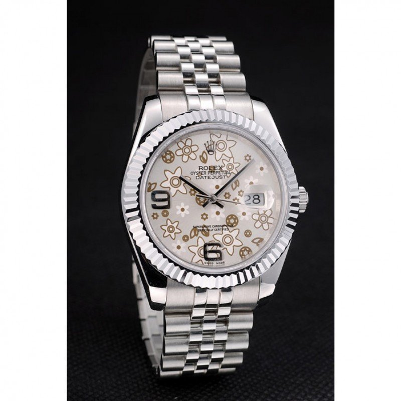 Replica Rolex Datejust Silver Dial 41983 41 mm Case Profile