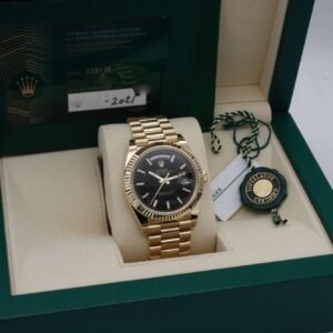 Superclone Rolex Day-Date Black Dial 228238 40 mm