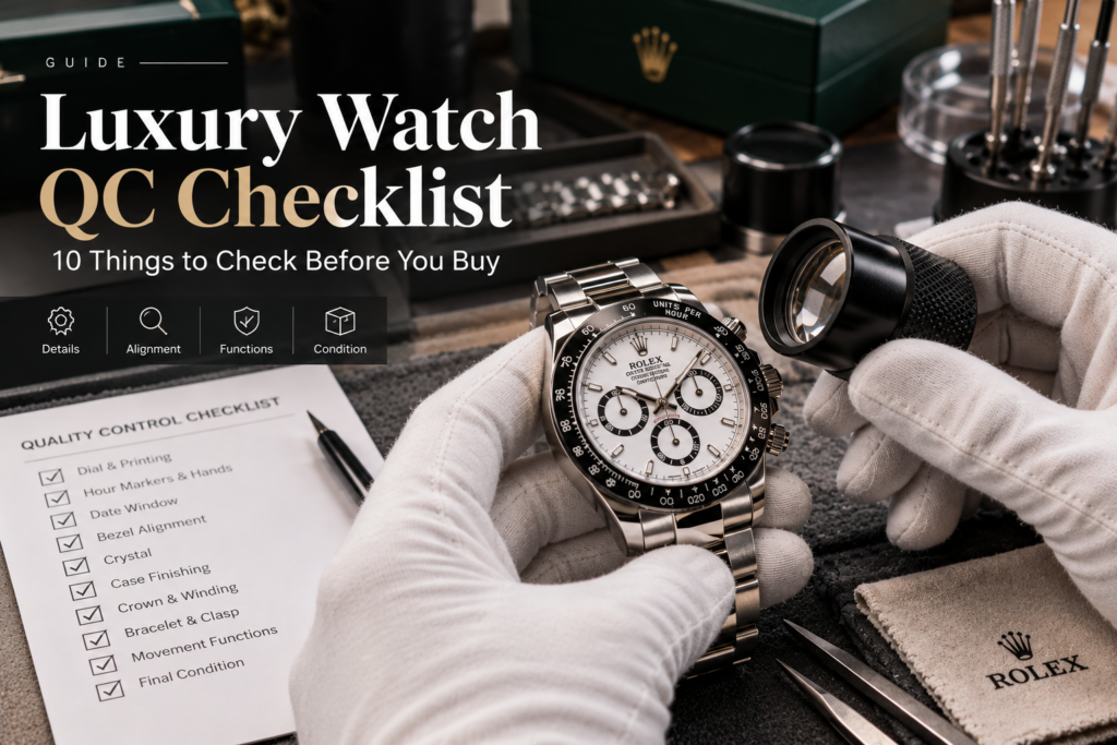 Luxury Watch QC Checklist: 10 Things to Check Before You Buy