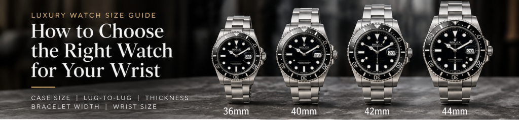 Luxury Watch Size Guide: How to Choose the Right Watch for Your Wrist